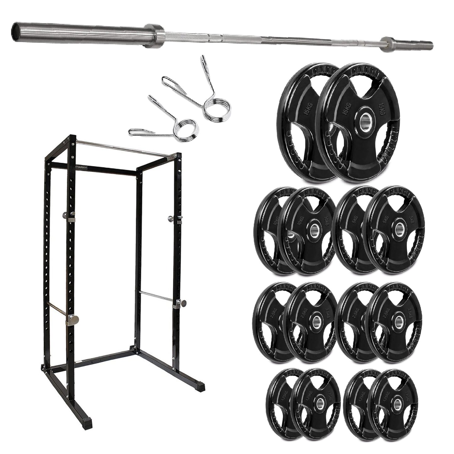 G100 Heavy-Duty Power Rack – Reinforced Steel Strength Station with Pull-Up Bar – Spacious, Customisable Design for Compound Lifts