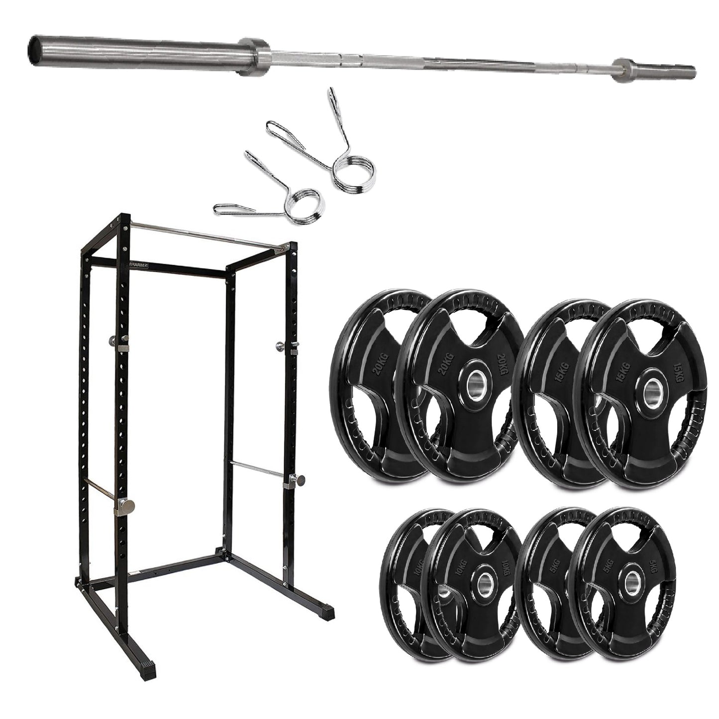 G100 Heavy-Duty Power Rack – Reinforced Steel Strength Station with Pull-Up Bar – Spacious, Customisable Design for Compound Lifts