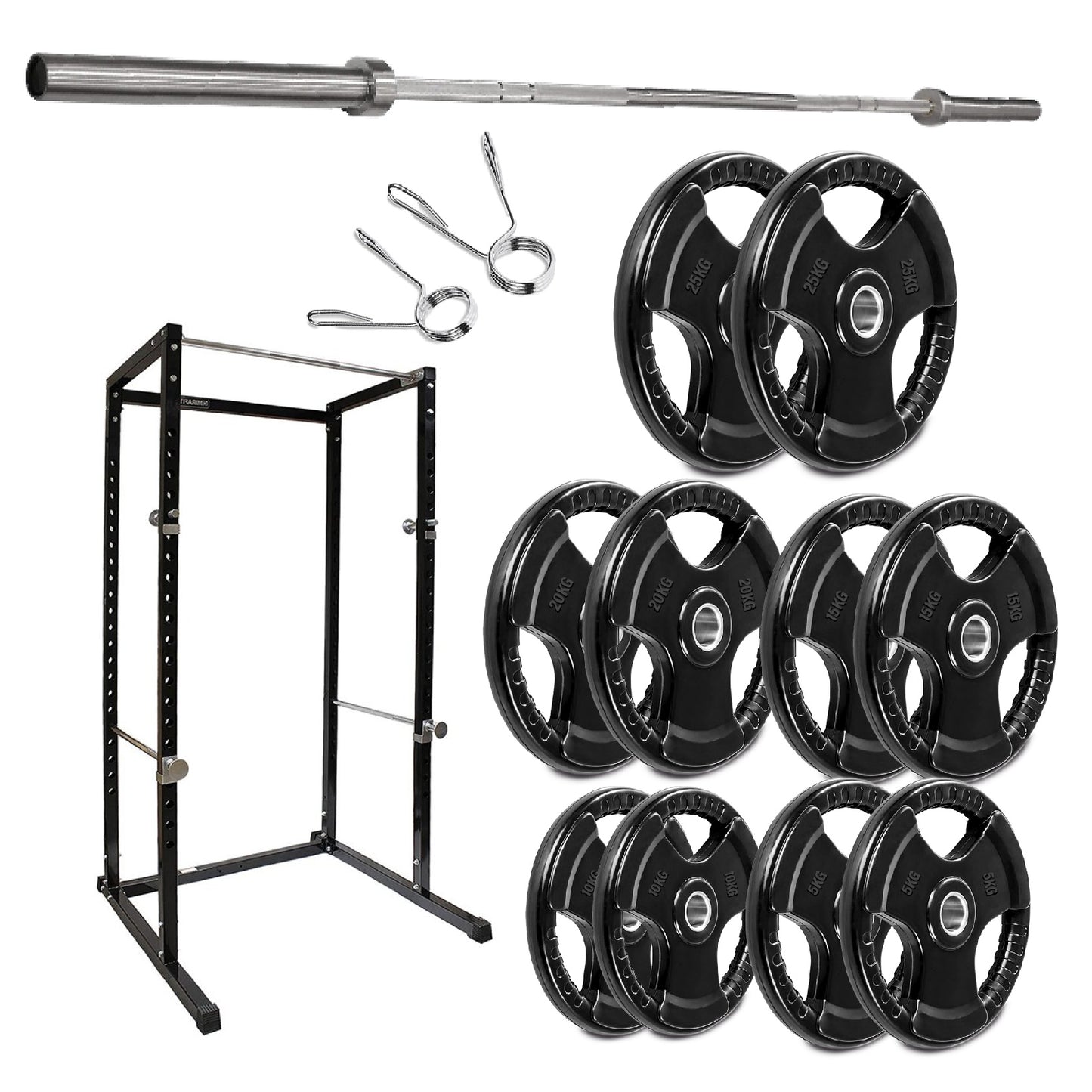 G100 Heavy-Duty Power Rack – Reinforced Steel Strength Station with Pull-Up Bar – Spacious, Customisable Design for Compound Lifts