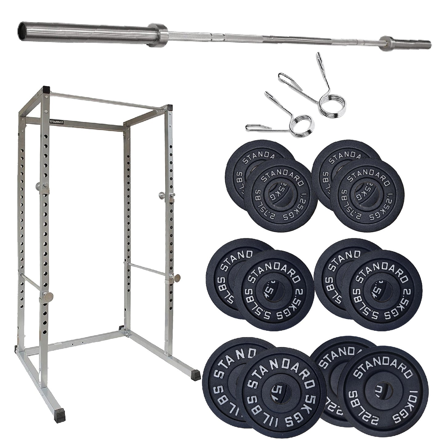G100 Heavy-Duty Power Rack – Reinforced Steel Strength Station with Pull-Up Bar – Spacious, Customisable Design for Compound Lifts