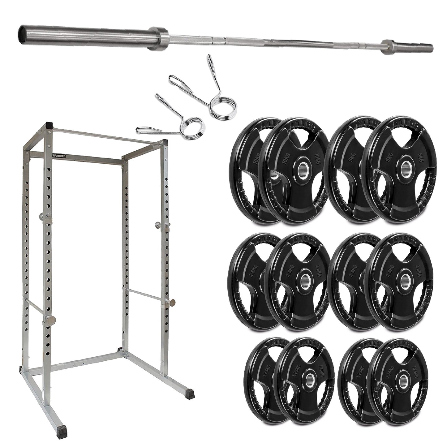 G100 Heavy-Duty Power Rack – Reinforced Steel Strength Station with Pull-Up Bar – Spacious, Customisable Design for Compound Lifts