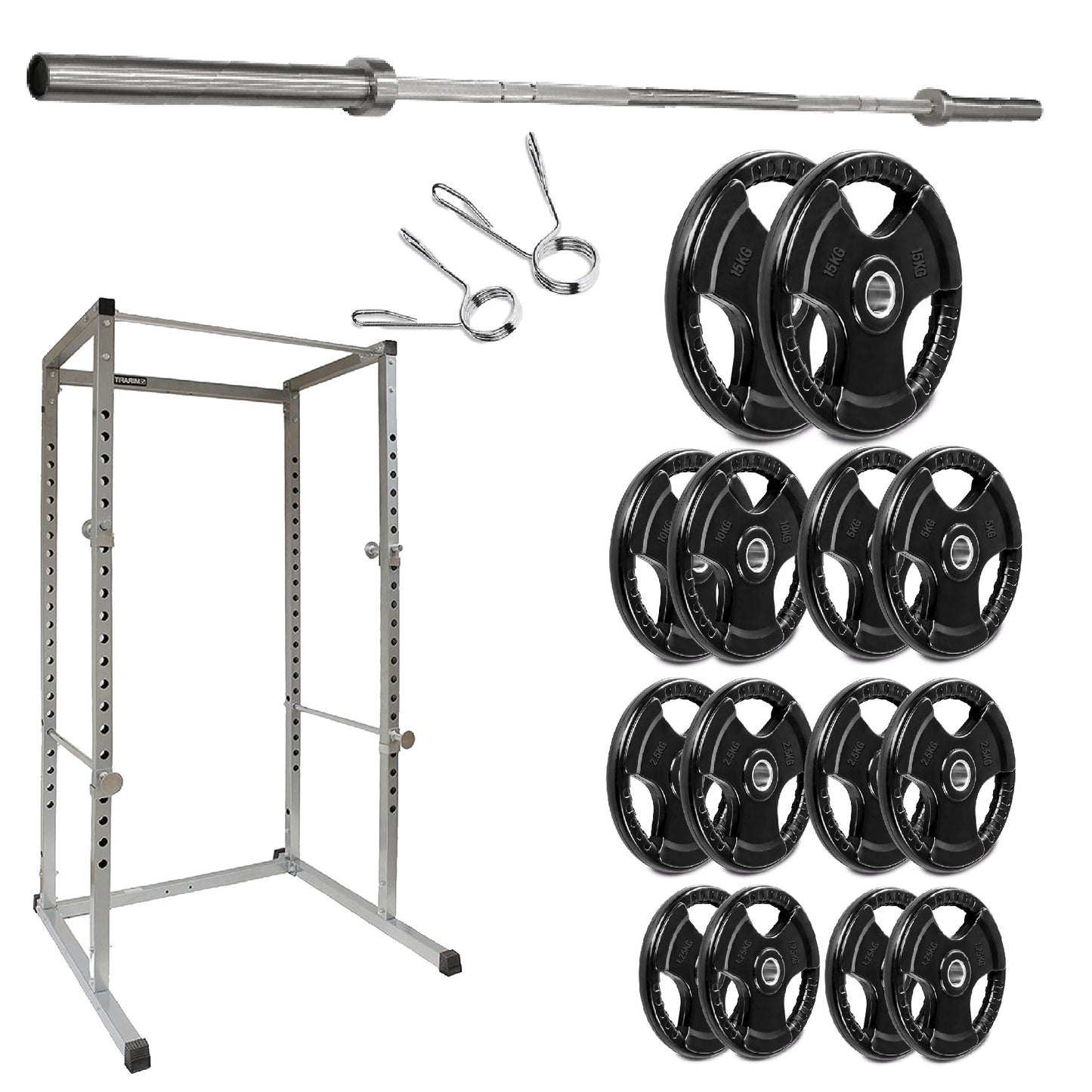 G100 Heavy-Duty Power Rack – Reinforced Steel Strength Station with Pull-Up Bar – Spacious, Customisable Design for Compound Lifts