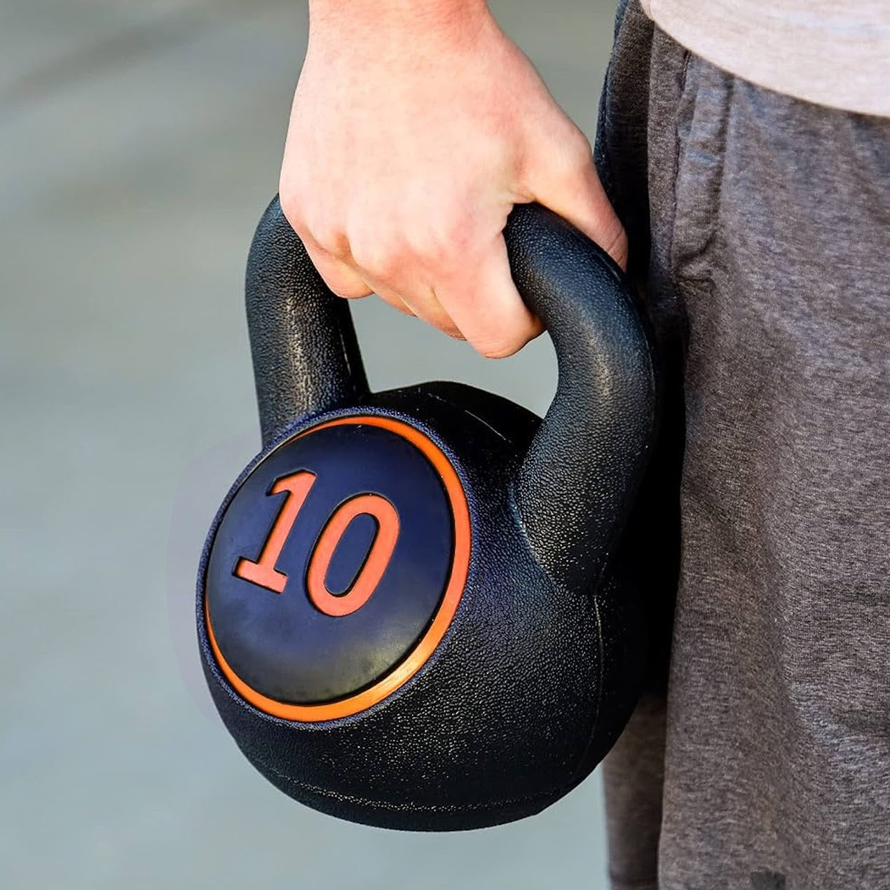 3-Piece Kettlebell Weight Set – 5lb, 10lb, 15lb with Storage Stand | Vinyl-Coated Kettlebells for Home Gym Strength, Cardio, Toning, & Functional Fitness Training