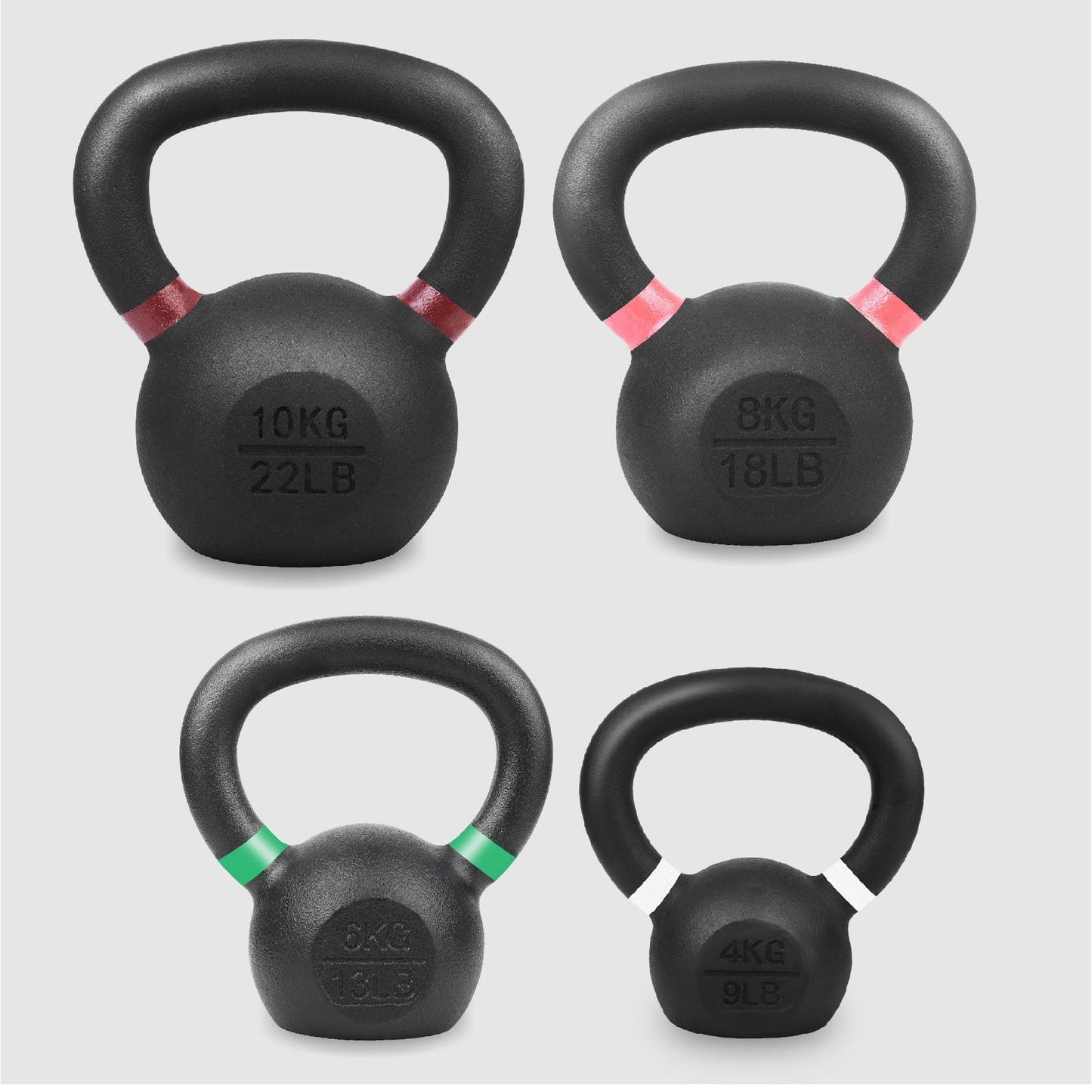 Cast Iron Kettlebells – Solid Build with Smooth Wide Handle – Multiple Weights for Full-Body Functional & Strength Training