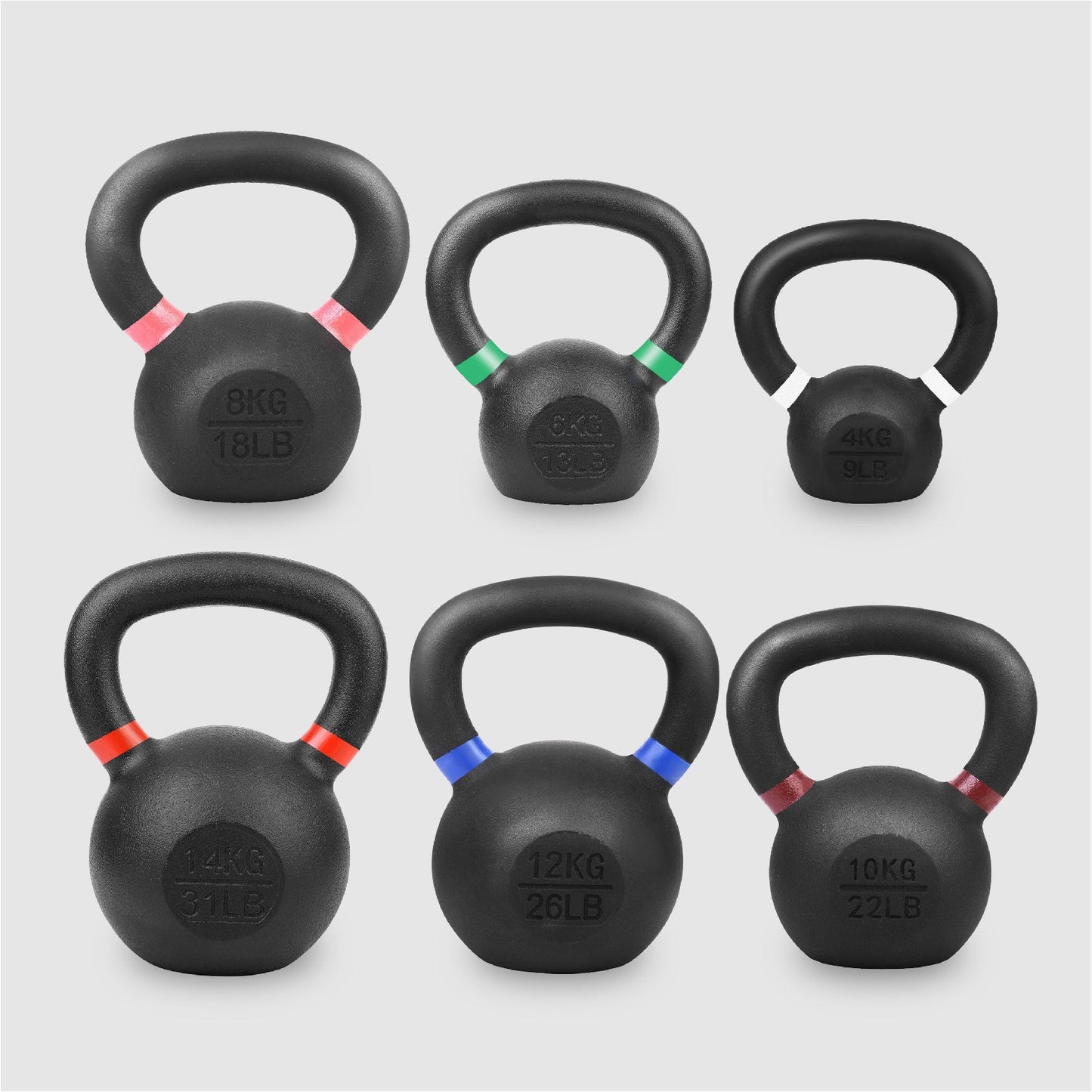 Cast Iron Kettlebells – Solid Build with Smooth Wide Handle – Multiple Weights for Full-Body Functional & Strength Training