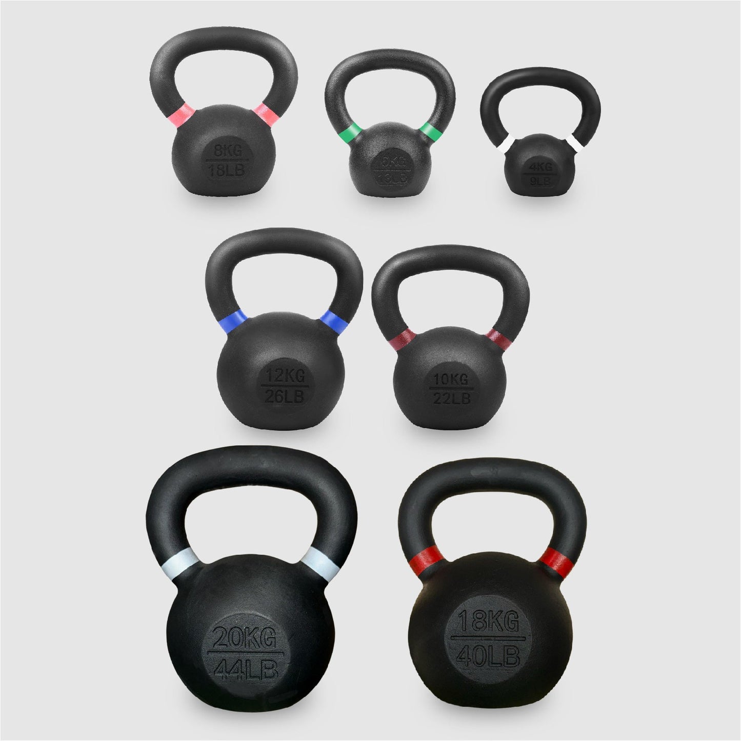 Cast Iron Kettlebells – Solid Build with Smooth Wide Handle – Multiple Weights for Full-Body Functional & Strength Training