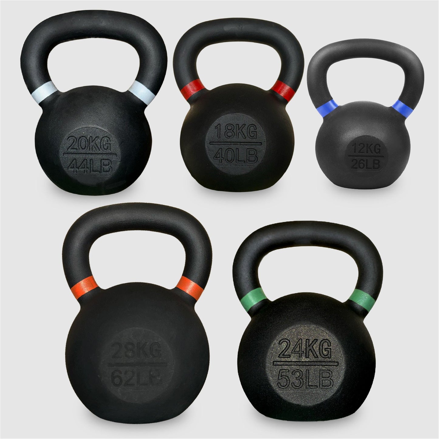 Cast Iron Kettlebells – Solid Build with Smooth Wide Handle – Multiple Weights for Full-Body Functional & Strength Training
