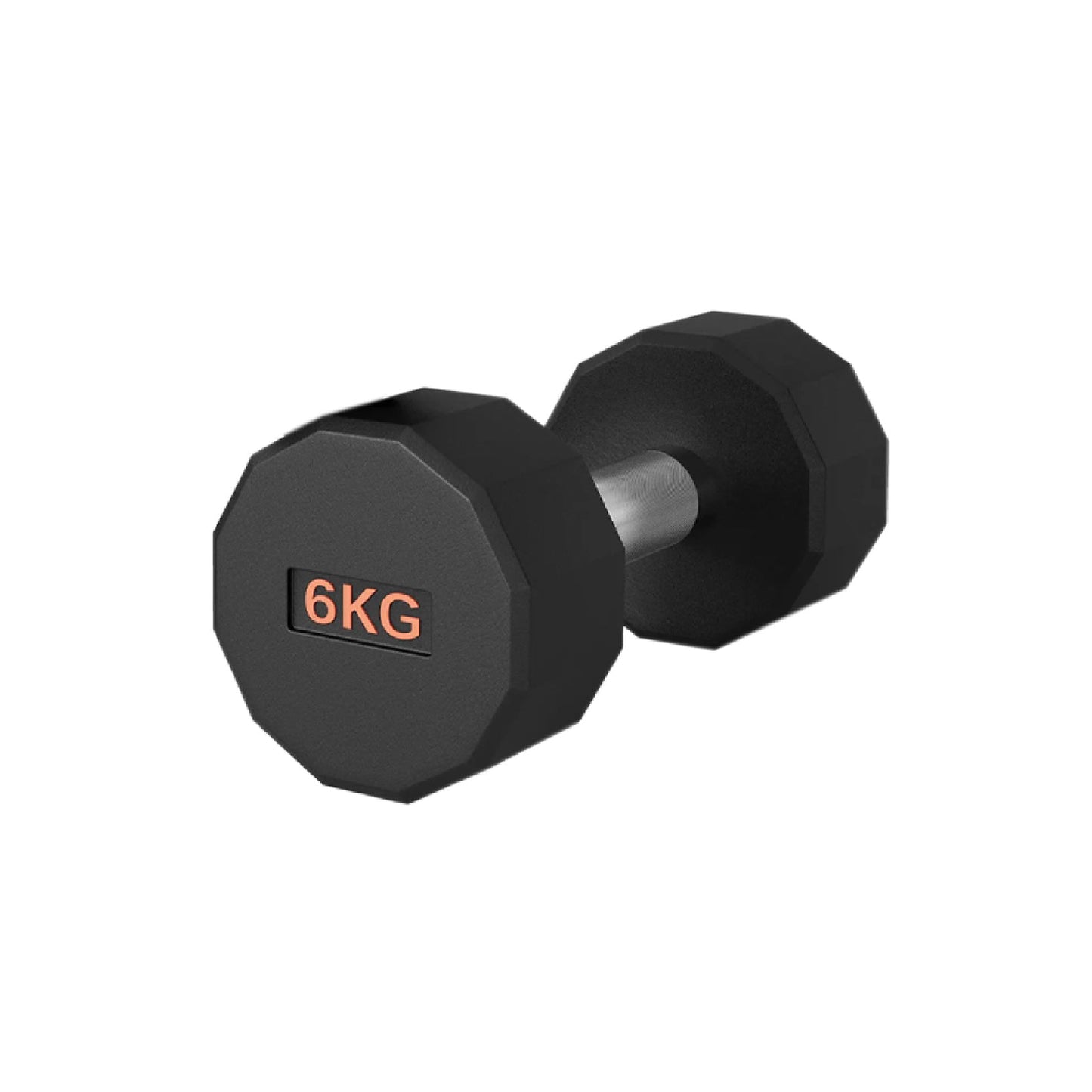 Premium Rubber-Coated Hex Dumbbells – Anti-Roll Design with Knurled Grip, Commercial-Grade Weights