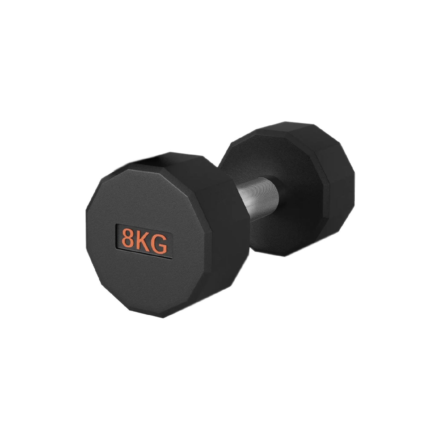Premium Rubber-Coated Hex Dumbbells – Anti-Roll Design with Knurled Grip, Commercial-Grade Weights