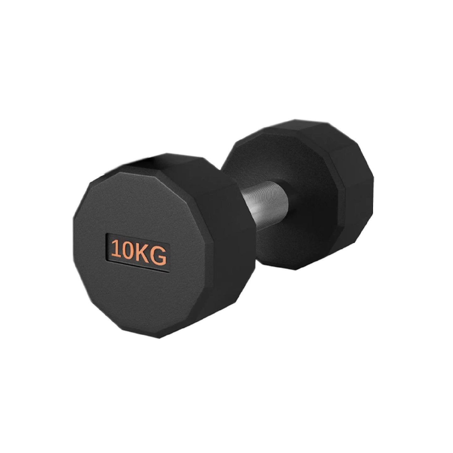 Premium Rubber-Coated Hex Dumbbells – Anti-Roll Design with Knurled Grip, Commercial-Grade Weights
