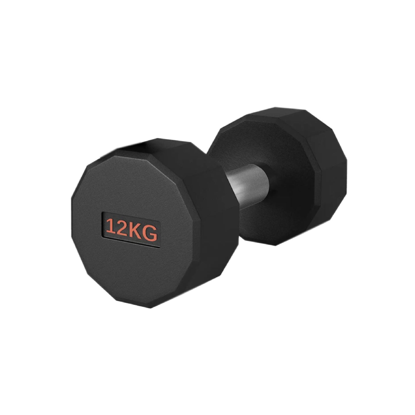 Premium Rubber-Coated Hex Dumbbells – Anti-Roll Design with Knurled Grip, Commercial-Grade Weights