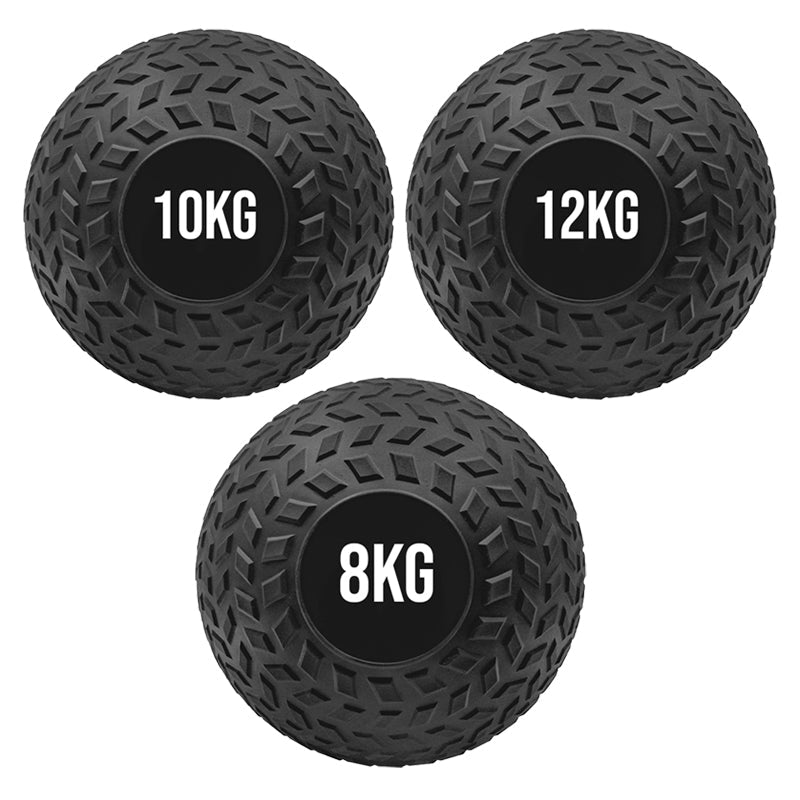 Treaded Slam Balls – Heavy-Duty, No-Bounce Rubber for Power, Core & Cardio – Textured Grip Medicine Balls in Multiple Weights