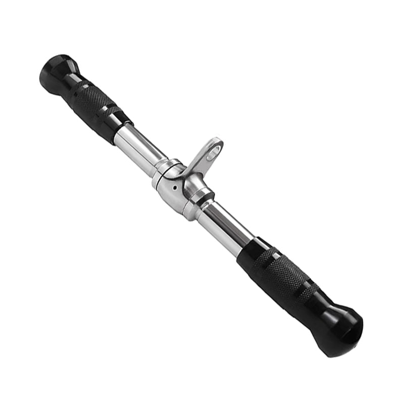Cable Machine Attachments for Home Gym | Tricep Rope, V Bar, Curl & Lat Pull Down Bars | Heavy Duty Steel Grips with Carabiner Clips for Multi Gym Training