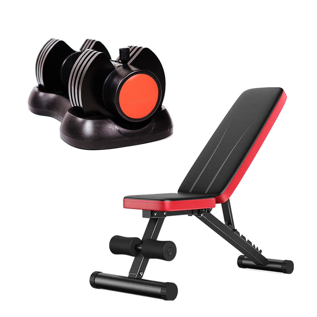 12.5kg Adjustable Dumbbell – 5-in-1 Weight Set | Quick Dial Adjustable from 2.5kg to 12.5kg | Compact Dumbbell with Safety Lock for Home Gym & Full-Body Training