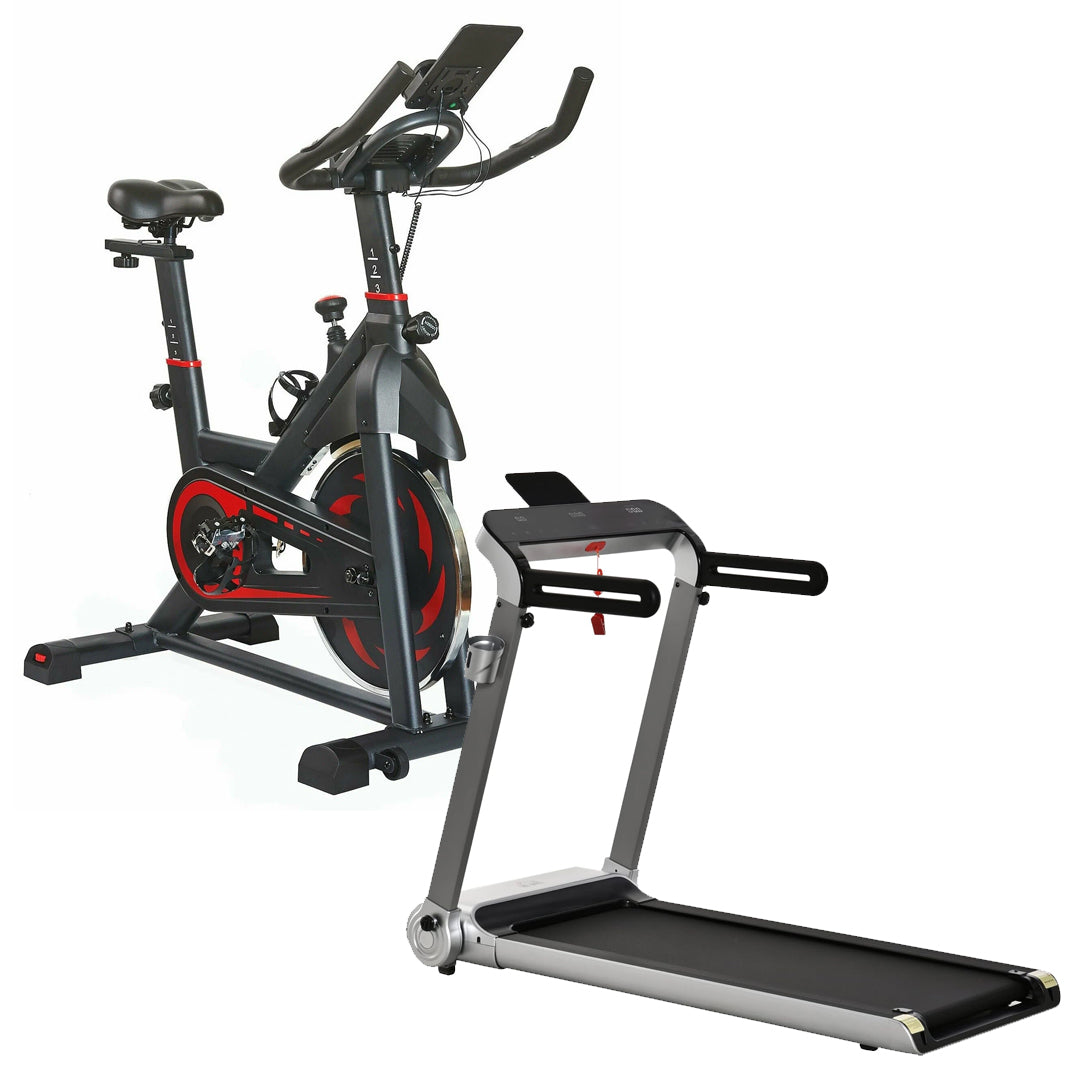 Magnetic Exercise Bike – Silent Belt Drive, 8kg Flywheel, LCD Display – Adjustable Resistance & Seat – Home Cardio Trainer