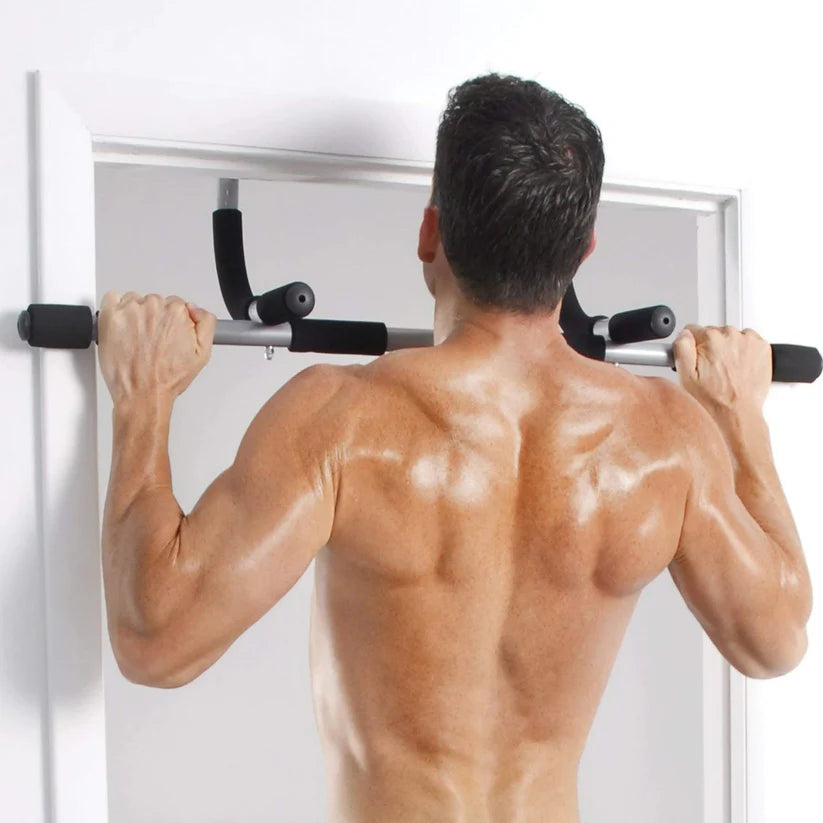 Pull-Up Bar for Doorway, No Screws Required, Portable Upper Body Trainer with Foam Grips, Fits 61–81cm Frames, Foldable Design