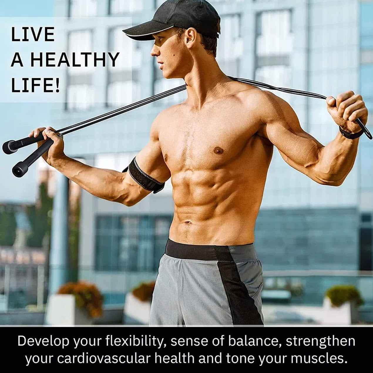 PVC Adjustable Skipping Rope – Tangle-Free Speed Jump Rope with Non-Slip Handles | Ideal for Cardio, Boxing, MMA, HIIT, and Home Fitness Workouts for Men, Women & Kids