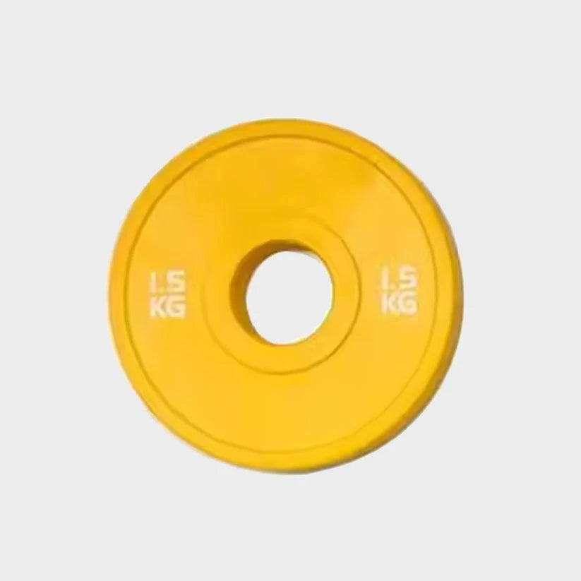 Color Coded Olympic Bumper Plate, Fractional Weight Plates for Cross Training & Strength Workouts, Durable Rubber Construction, Easy ID for Home Gym
