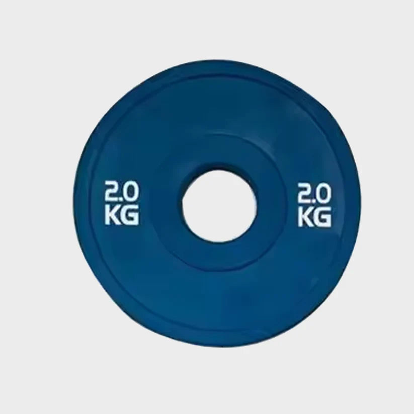 Color Coded Olympic Bumper Plate, Fractional Weight Plates for Cross Training & Strength Workouts, Durable Rubber Construction, Easy ID for Home Gym