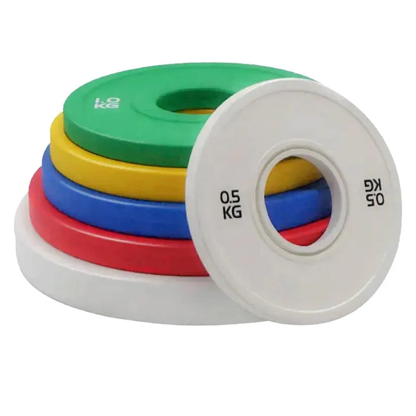 Color Coded Olympic Bumper Plate, Fractional Weight Plates for Cross Training & Strength Workouts, Durable Rubber Construction, Easy ID for Home Gym