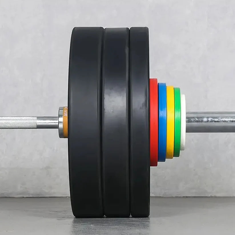 Color Coded Olympic Bumper Plate, Fractional Weight Plates for Cross Training & Strength Workouts, Durable Rubber Construction, Easy ID for Home Gym