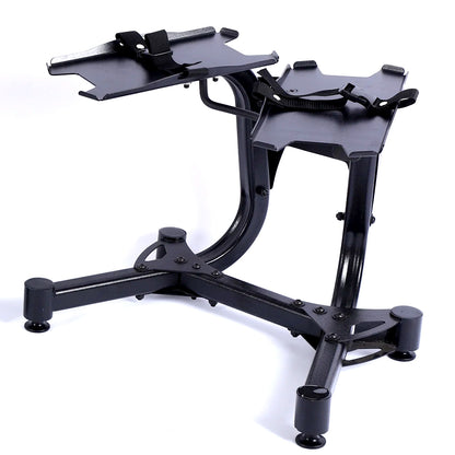 Adjustable Dumbbell Stand with Safety Strap – Compact Rack for 24kg & 40kg Dumbbells – Space-Saving, Sturdy Home Gym Storage