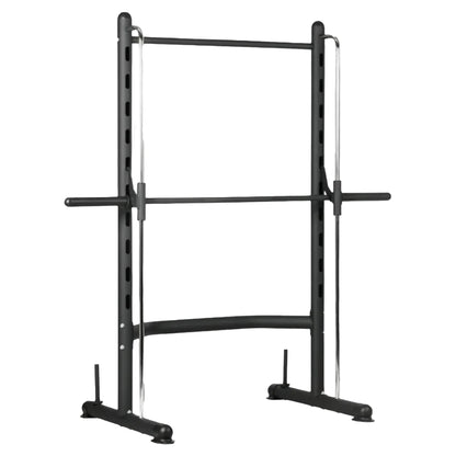 Premium Smith Machine Squat Rack – Pull-Up Bar, Adjustable Height – 550lb Capacity Strength Station for Home Gym
