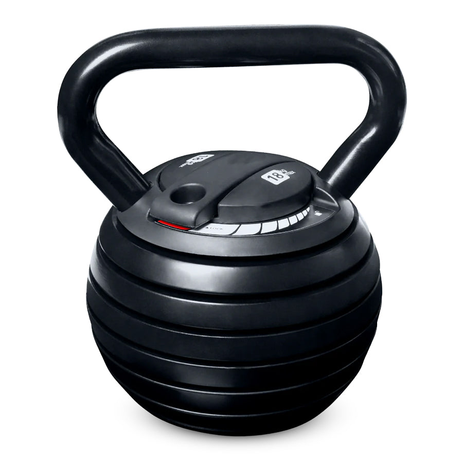 7-in-1 Adjustable Kettlebell (3.4kg–18kg) – Quick-Change Cast Iron Weight for Full-Body Workouts – Space-Saving Home Gym Essential