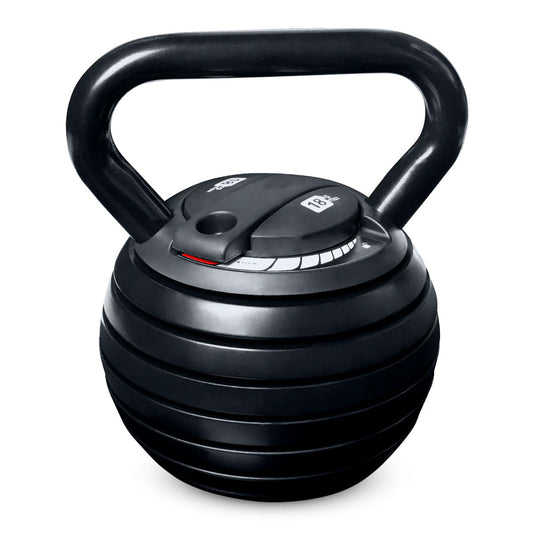7-in-1 Adjustable Kettlebell (3.4kg–18kg) – Quick-Change Cast Iron Weight for Full-Body Workouts – Space-Saving Home Gym Essential