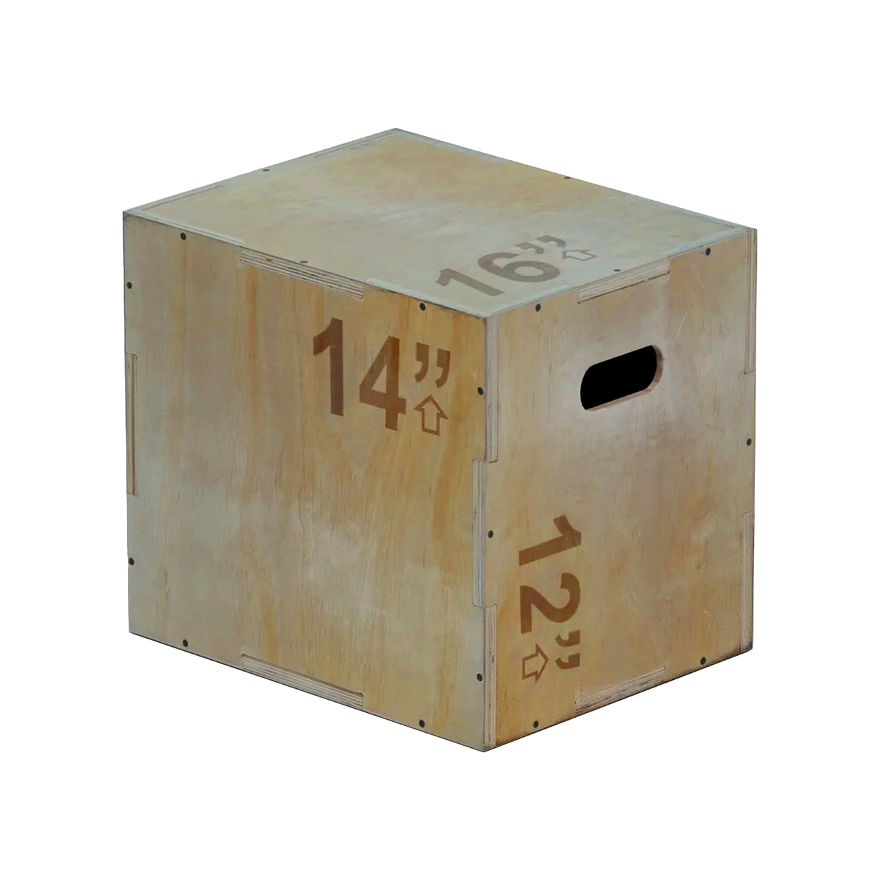 3-in-1 Wooden Plyo Box – Versatile Heights for Box Jumps, Step-Ups & Core Workouts – Non-Slip, High-Capacity Design
