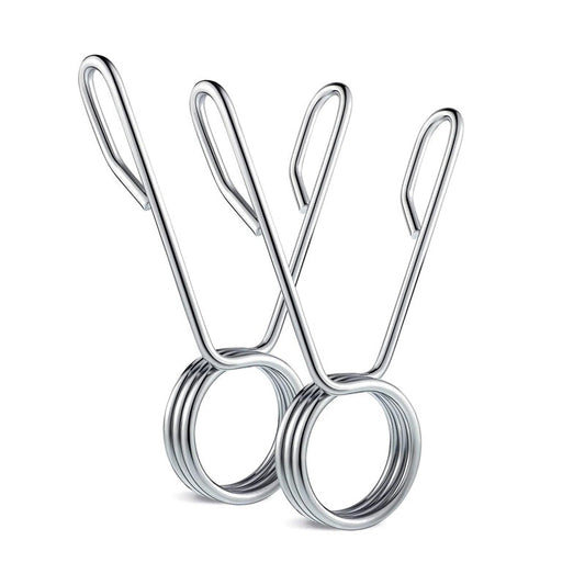 Olympic 2" Spring Collars – Chrome Barbell Clips for 50mm Sleeves, Secure Hold for Strength Training