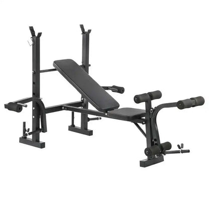 All‑in‑One Adjustable Multi Bench with Barbell Rack, Preacher Curl, Leg Developer & Butterfly Arms – Incline/Flat/Decline Strength Training Bench for Home Gym