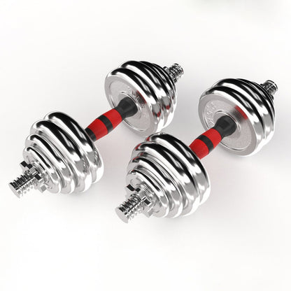 20kg Adjustable Dumbbell Barbell Set – 2-in-1 Steel Home Gym Weight Kit with Cast Iron Plates