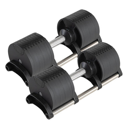 ROBURFLEX Adjustable Dumbbells 2kg–45kg – Quick Dial Weight System for Home Gym – Anti-Slip Handles + Storage