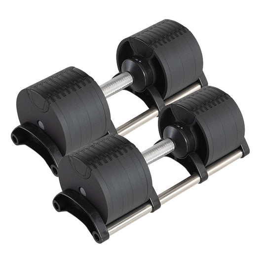 ROBURFLEX Adjustable Dumbbells 2kg–45kg – Quick Dial Weight System for Home Gym – Anti-Slip Handles + Storage