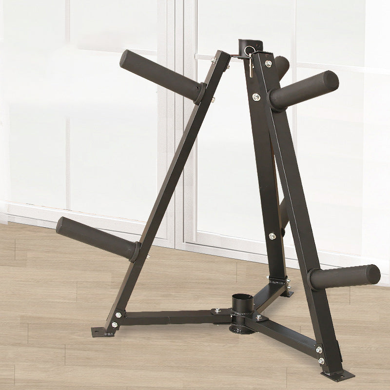 Vertical Weight & Dumbbell Rack – 300kg Capacity with 6 Clamps – Space-Saving Steel Organizer for 5cm Olympic Plates