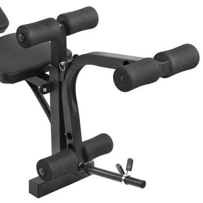 All‑in‑One Adjustable Multi Bench with Barbell Rack, Preacher Curl, Leg Developer & Butterfly Arms – Incline/Flat/Decline Strength Training Bench for Home Gym