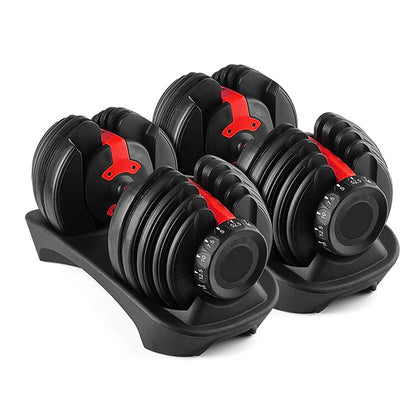 40kg Adjustable Dumbbell 17-in-1 – Quick Dial Weights for Home Gym – Non-Slip Handle – Full Body Strength Training