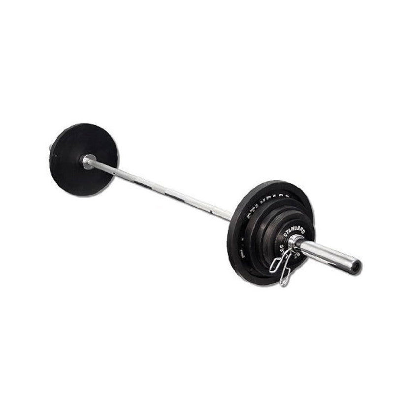 Premium Olympic 2-Inch Barbell – 4ft to 7ft Steel Bar with Standard Sleeves, Spring Collars & Durable Construction