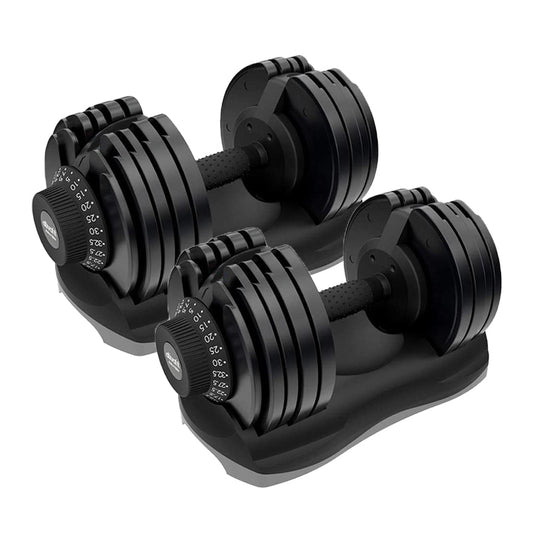 32.5kg Adjustable Dumbbell – 12-in-1 | Quick Select Free Weight from 5kg to 32.5kg | Single Dumbbell with Dial System for Home Gym Strength & Full-Body Training