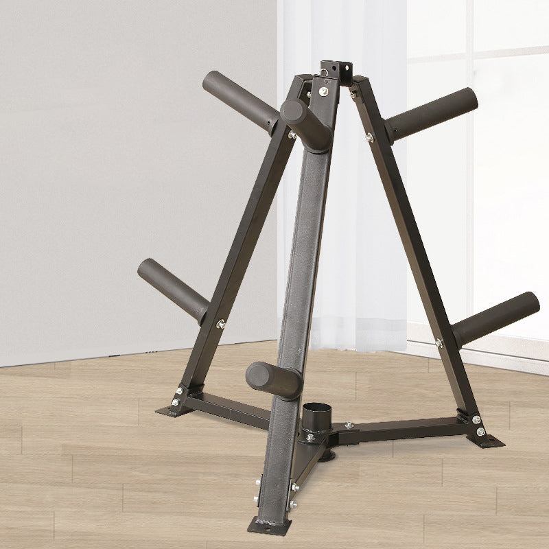 Vertical Weight & Dumbbell Rack – 300kg Capacity with 6 Clamps – Space-Saving Steel Organizer for 5cm Olympic Plates