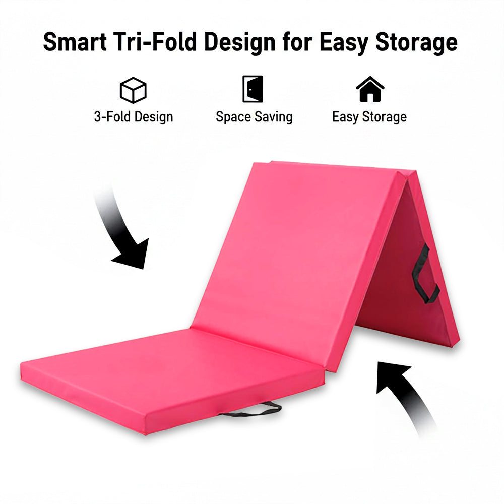 Tri Fold Gym Mat with 5cm Thick Foam