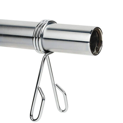 Olympic 2" Spring Collars – Chrome Barbell Clips for 50mm Sleeves, Secure Hold for Strength Training
