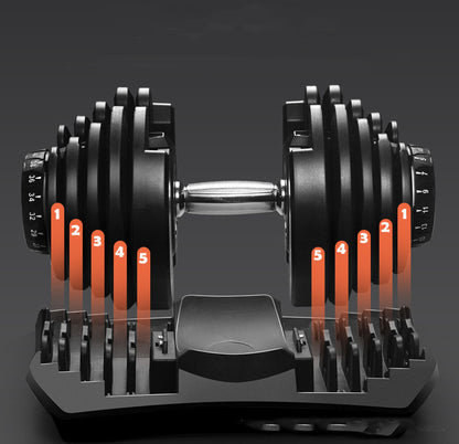 40kg Adjustable Dumbbell 17-in-1 – Quick Dial Weights for Home Gym – Non-Slip Handle – Full Body Strength Training