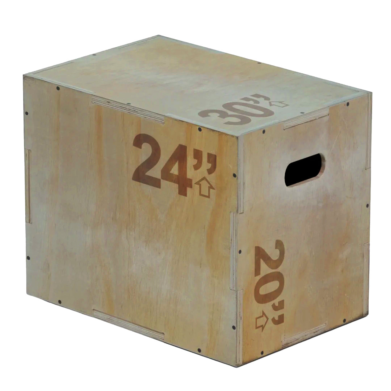 3-in-1 Wooden Plyo Box – Versatile Heights for Box Jumps, Step-Ups & Core Workouts – Non-Slip, High-Capacity Design