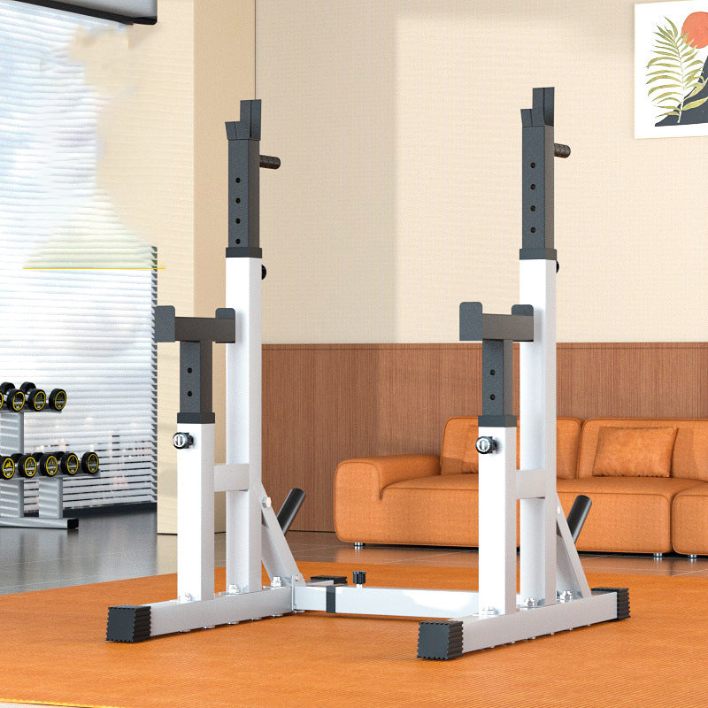 Adjustable Squat & Bench Press Rack with Spotters & Dip Bars – Heavy-Duty Barbell Stand for Home Gym Strength Training