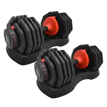 25kg Adjustable Dumbbell – 10-in-1 Weight Set | Quick Dial System, Safety Lock & Non-Slip Handle | Space-Saving Strength Training Dumbbell for Home Gym Workouts