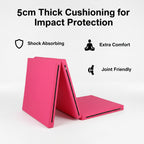 Tri Fold Gym Mat with 5cm Thick Foam