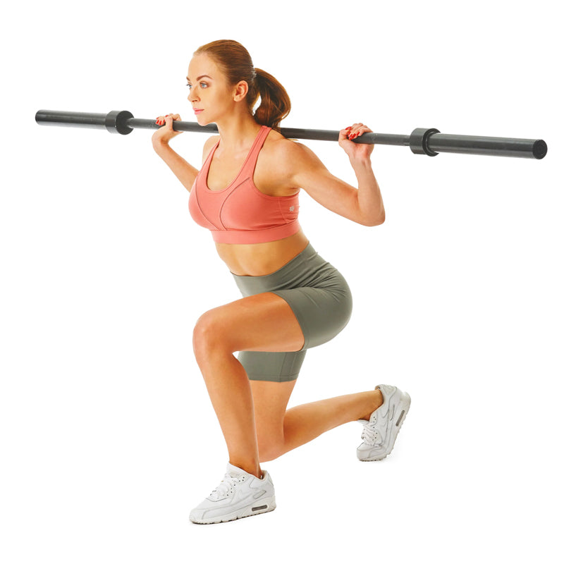 Premium Olympic 2-Inch Barbell – 4ft to 7ft Steel Bar with Standard Sleeves, Spring Collars & Durable Construction