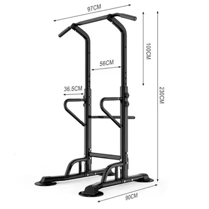 Multi-Function Power Tower Pull-Up & Dip Station | Height Adjustable Home Gym Tower with Push-Up Bar, Ab Training Handles, Non-Slip Base & Steel Frame